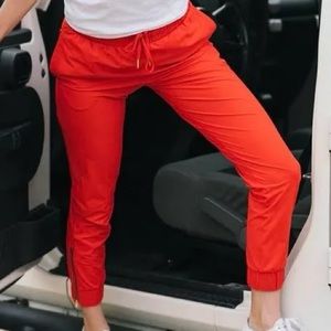 Red Everywhere Zipper Jogger Zyia NWT